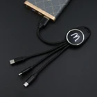 Gifts Corporate Wholesale Gifts Items Corporate 3 In 1 USB Cable Keyring USB Charger With LED Light Up Logo