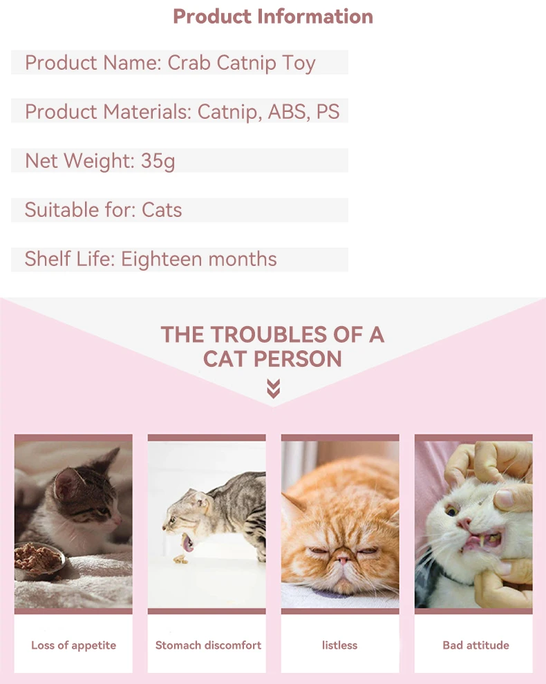 New Catnip Ball Cat Toy Teeth Grinding Creative Little Doll Plush Bell Toy Pet Products factory