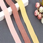 Tape Cotton Factory Wholesale 20mm 1 Side Elastic Bias Tape Binding Tape For Clothing Cotton Webbing Strap