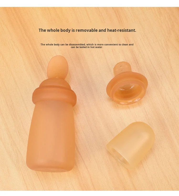 Multifunctional Infant Silicone Rice Cereal Spoon Bottle Squeeze-Type Complementary Food Tableware for Maternal Infant Supplies manufacture