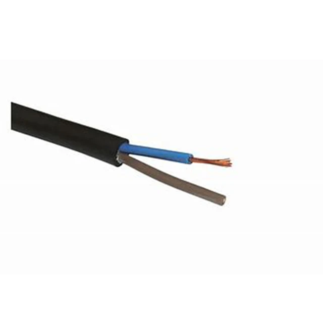2 Core Flat Cable 3amp 0.5mm Flex 6amp 0.75mm PVC Wire 1m 100m 2192Y Black White 