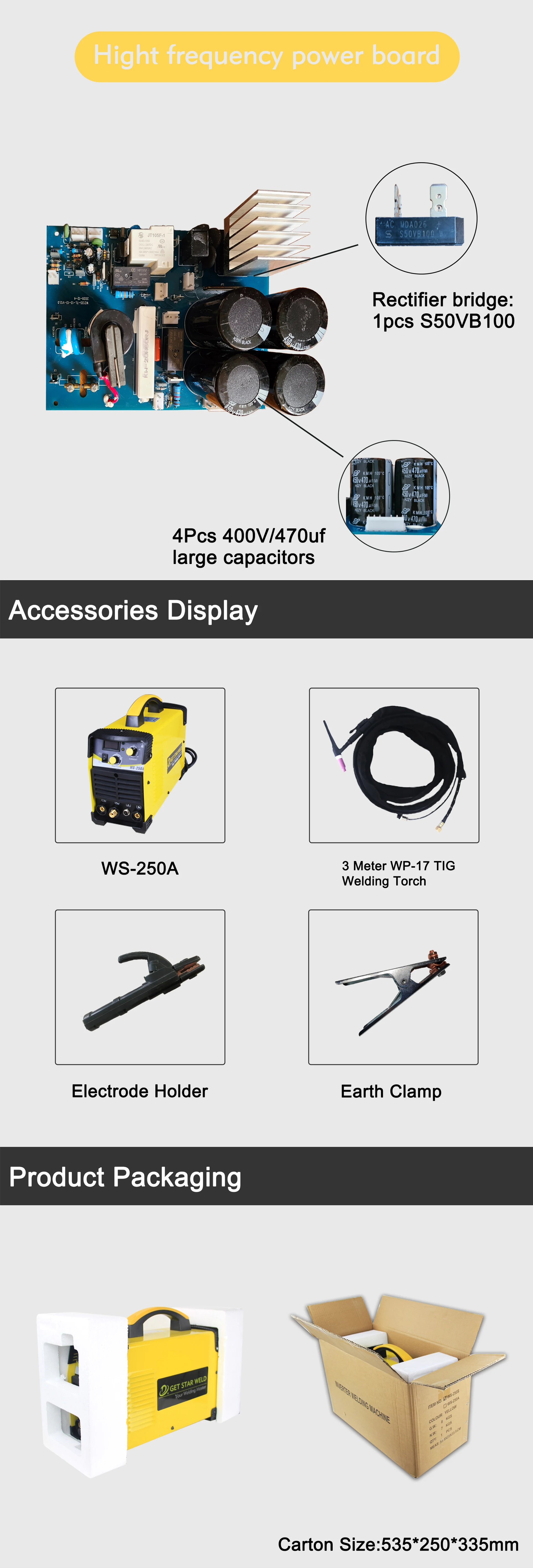 Get Star Weld Inverter Amps Mos Tig Arc Welder Welding Machine