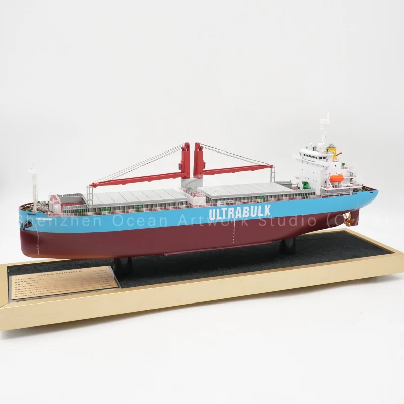 Exquisite French shipyard bulk carrier model, featuring detailed propeller and cargo hold, based on general arrangement drawings. Customizable for maritime display and corporate gifts. Made with fine craftsmanship, ideal for office ornaments, teaching aids and shipping souvenir collection. Factory direct supply for samples and bulk orders.Amber@vesselmodel.com Tel:+86 18038048785