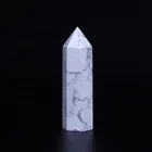 Point Wholesale Natural Crystal Wand Howlite Wand Point Quartz Crystal Tower For Healing