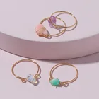 Stone Ring Amethyst Gemstone Natural Stone Wire Wrapped Handmade Ring Handicraft Ring
