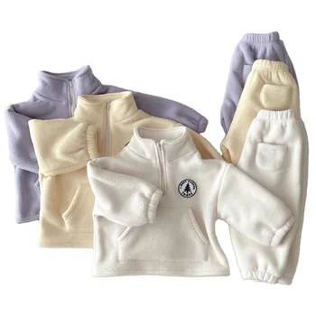 Baby Outfit Set Casual Autumn Winter Kids Pullover Pants Two-piece Children Clothes Baby Hoodies & Sweatshirts