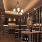 Factory Design Customer Customization Modern Wood And Iron Display Stand And Wine Cellar