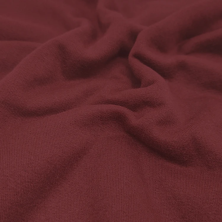 Factory Wholesale Knit Tubular Fleece Fabric Poly Cotton Material Terry Fabric for Hoodie factory