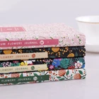 School Creative Sweet Flower Diary Books Hardcover Handbooks DIY Planner Office School Planner Notebook