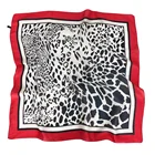 Flower Print Scarf Scarf Low MOQ Customized Flower Print 100% SILK Fabric Women Scarf