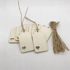 Name Decoration Wood Labels Blank Name Gift Tags With Hole For Party Wedding Home Decoration Art Craft