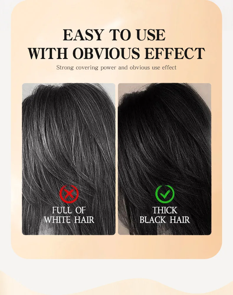 OEM ODM Custom Hairdressing Stick Private Label Wholesale Cover Gray Hair Portable Gentle Dyeing Hairdressing Wand Factory Price