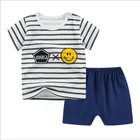 Boys Hot Sale Cartoon Cotton Boys Clothing Sets Short Sleeve Kids T Shirt With Shorts For Summer