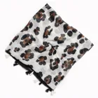 Voile Long Scarf New Style Leopard Pattern Poly Voile Long Gauze Scarf For Womens Beach Shawls