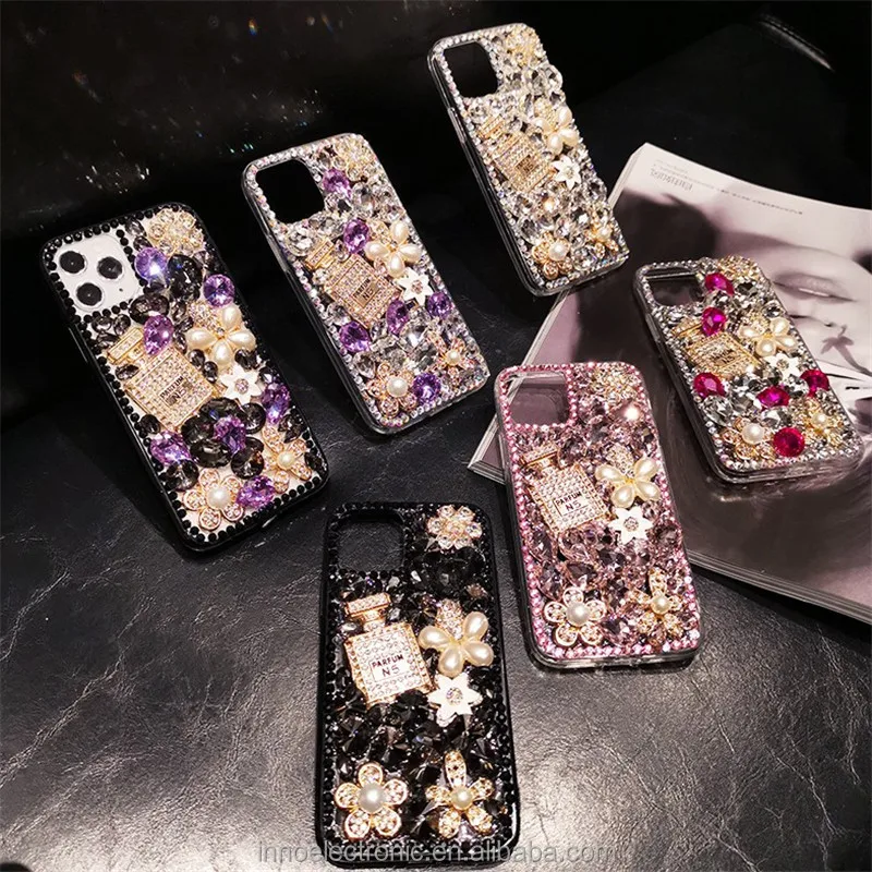 Luxury 3d Rhinestone Phone Case Women Girls Fashion Bling Diamond Cover 