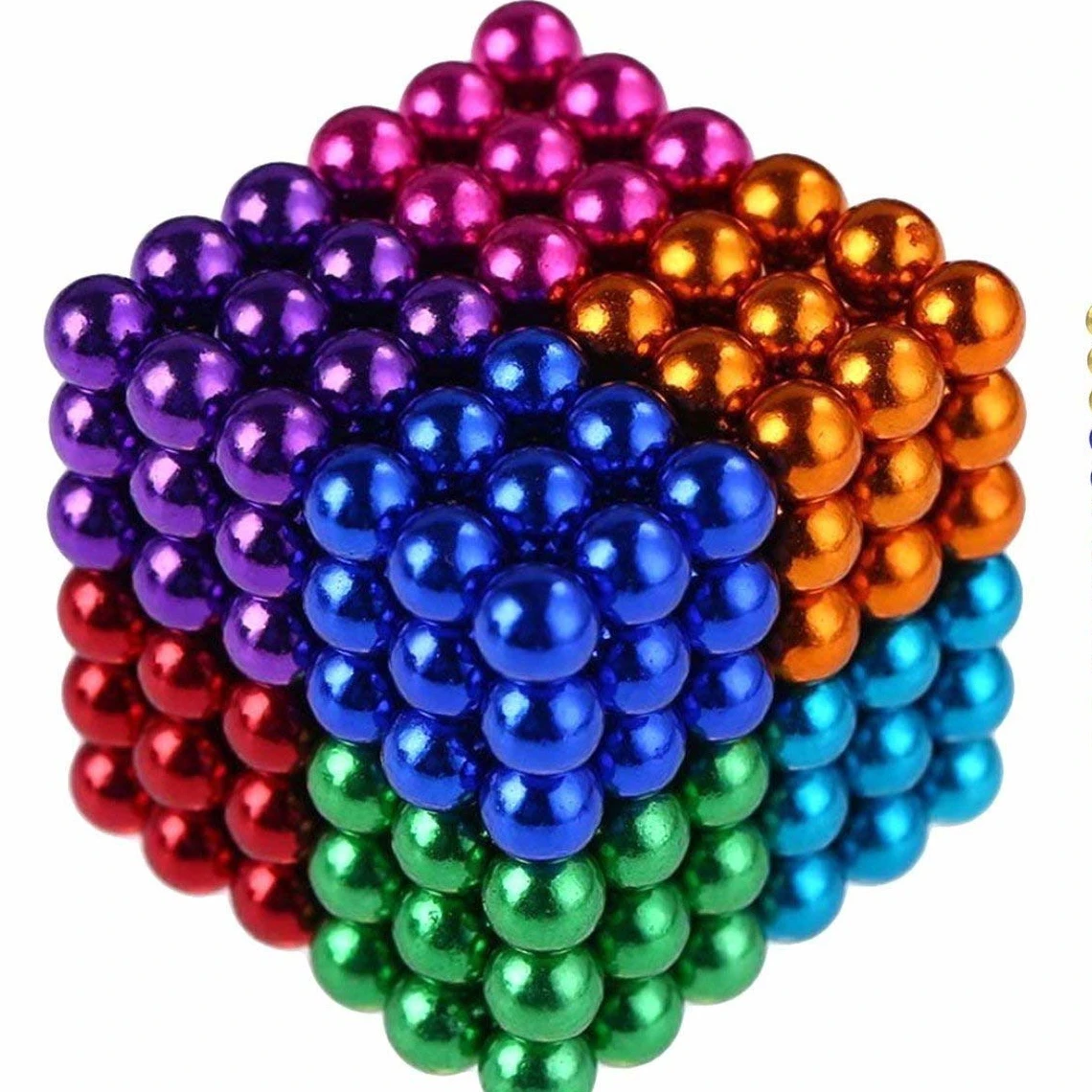 Cubo de bolas magnéticas mágicas super fortes HAOQI 216 peças de brinquedo bolas magnéticas