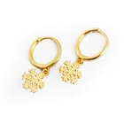 Drop Earrings New Fashion Pendant Drop Earrings Sterling Silver Snowflake Earrings For Women Gift
