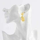 Hoop Earrings 316L Stainless Steel 2021 Eye-catching Malihini Coin Drop Hoop Earrings