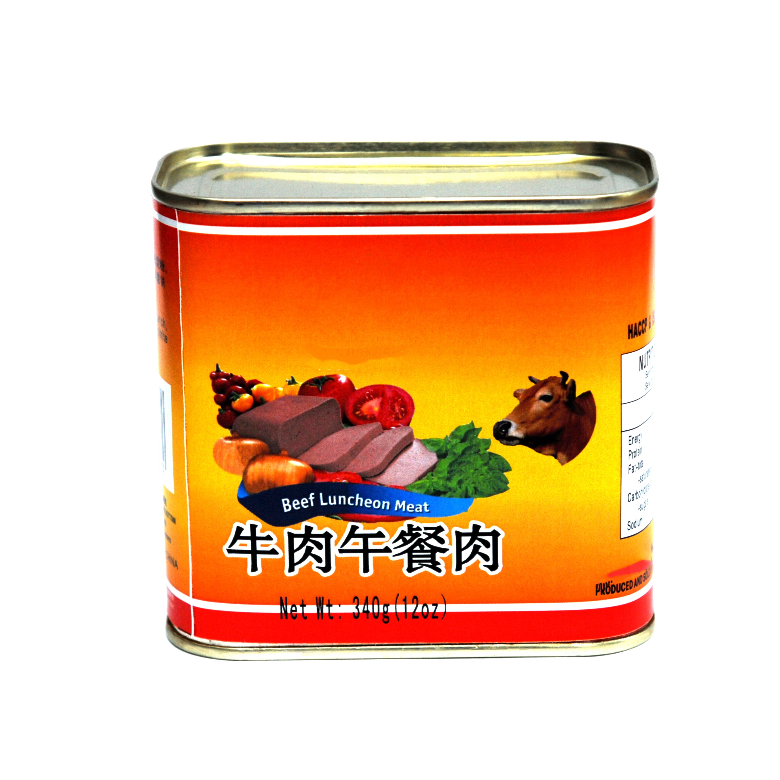 Made in China superior quality beef luncheon meat for wholesale