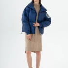 Down Jacket Stand-up Collar Blue Down Jacket Female Ladies Winter Down Jacket