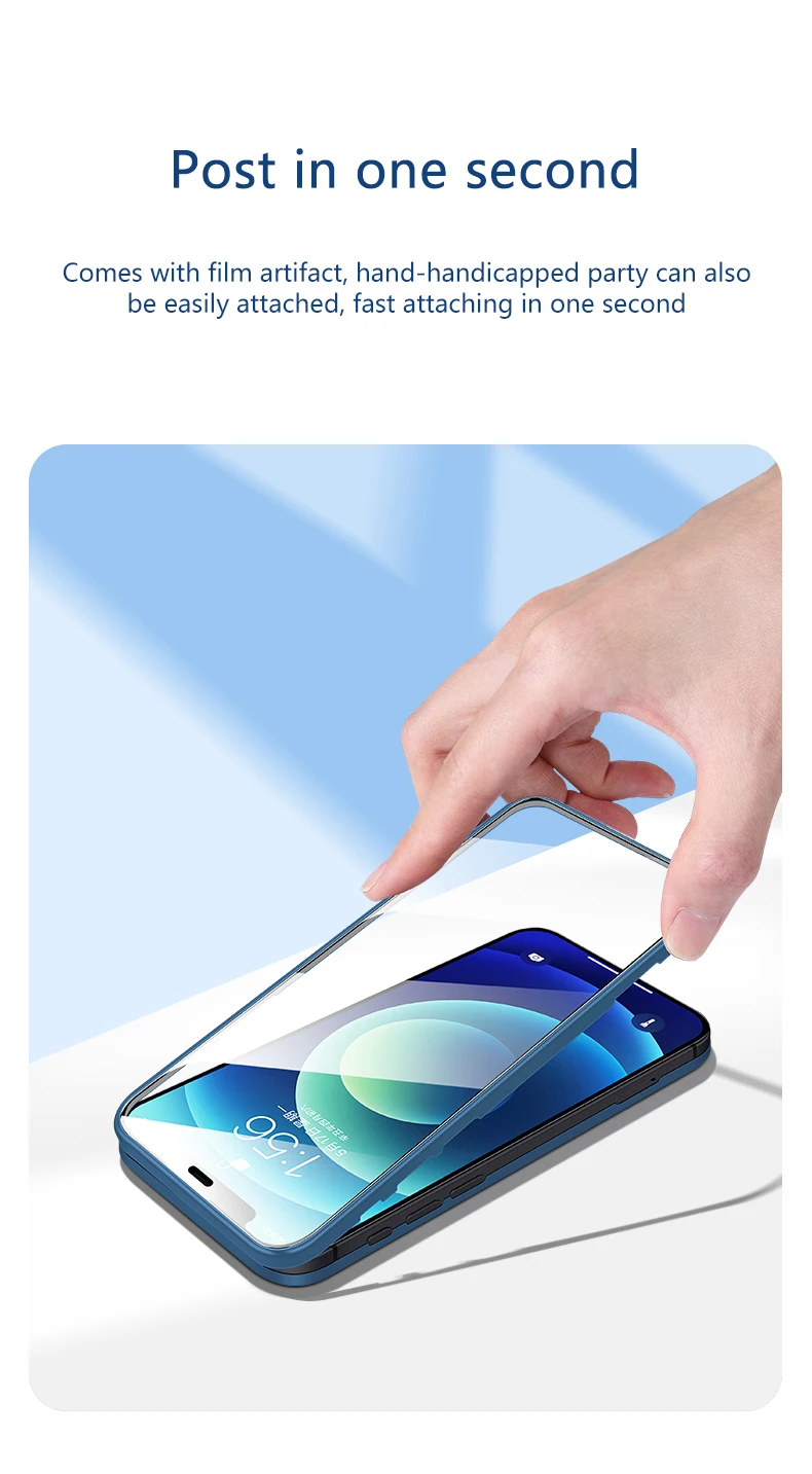 Caridite 2021 Newest Anti-Fall Screen Protector And Thin Phone Case On One For iPhone 12/12 Pro/12 Pro Max/12 Mini With Soft TPU