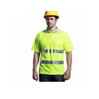 Orange Work Shirt Safety Shirt Orange Color Safety Work Construction T Shirt With Pockets