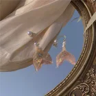 Pearl Earrings Earrings Earrings Women 2020 Fashion Crystal Pearl Mermaid Tail Earrings Women