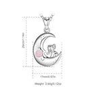 Jewelry Moon Moon Merryshine 925 Sterling Silver Jewelry Good Lucky Elephant Moon Necklace Pendant