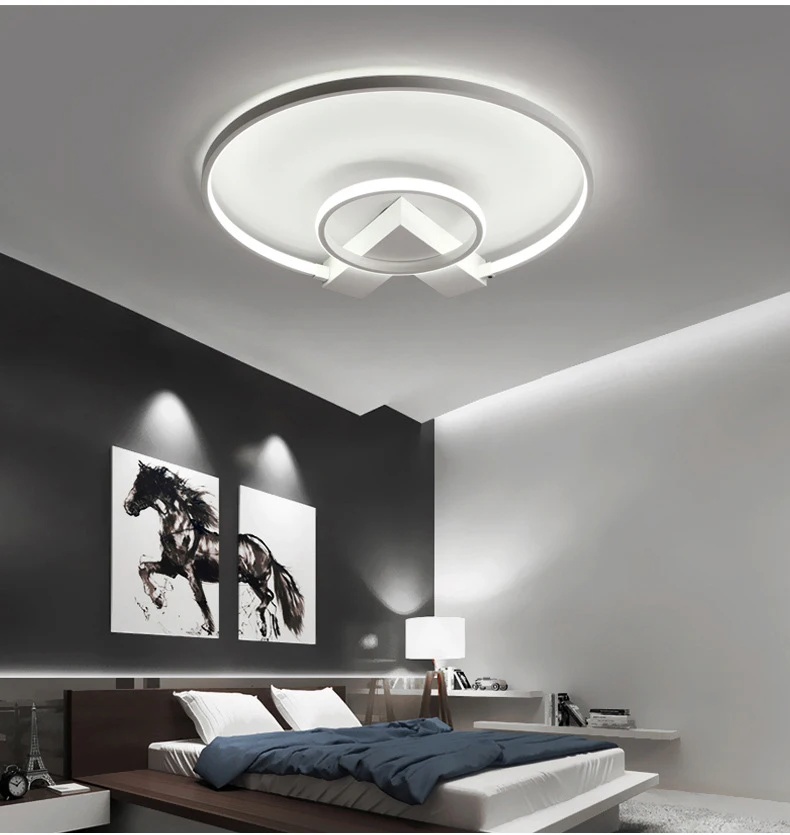 Simply Post-Modern Nordic Circle Surface Mounted LED Ceiling Lamp Indoor Round Ceiling Lighting