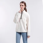 Pullover Cotton Unisex 1/4 Zip Pullover With Tighten Hem And Cuffs Cotton Hoodies Mock Neck Sweatshirt