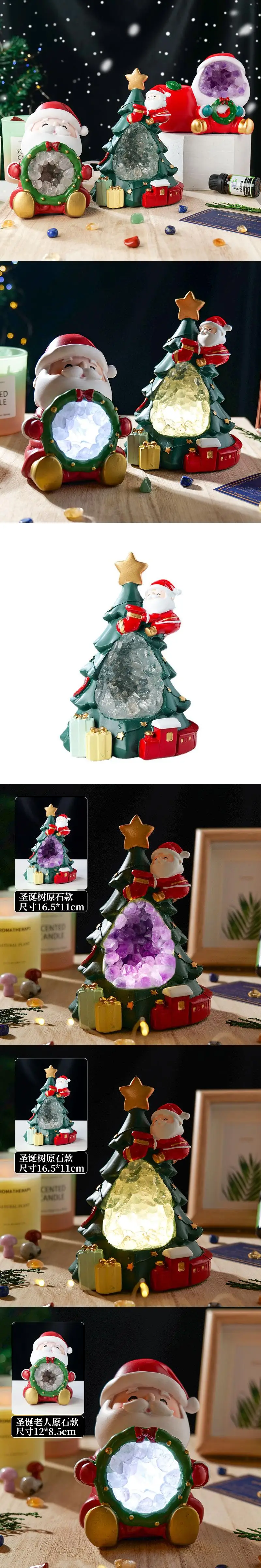 Father Christmas Lights Crystal