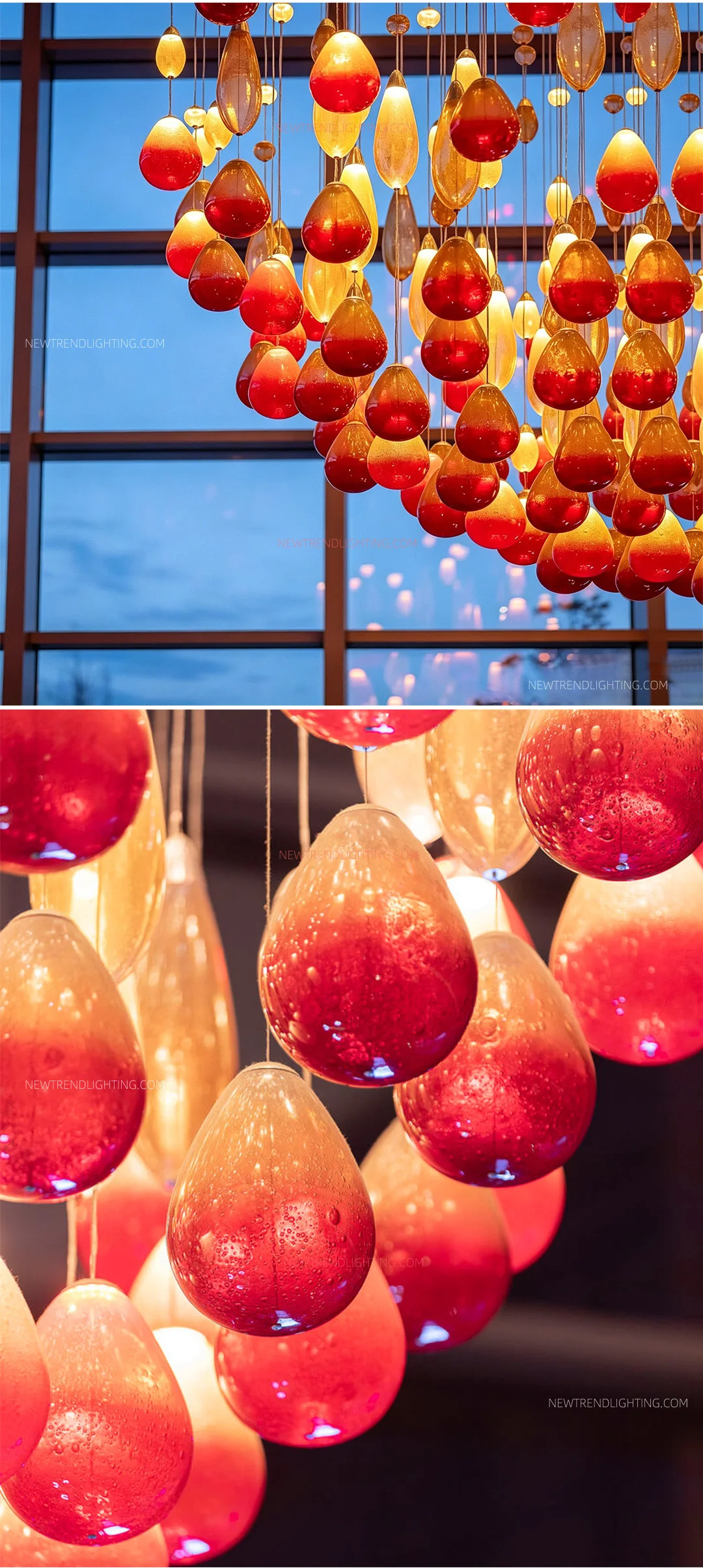 cpl 523 custom glass led chandelier oversized bespoke statement lighting manufacturer for hotel lobbies grand halls-3