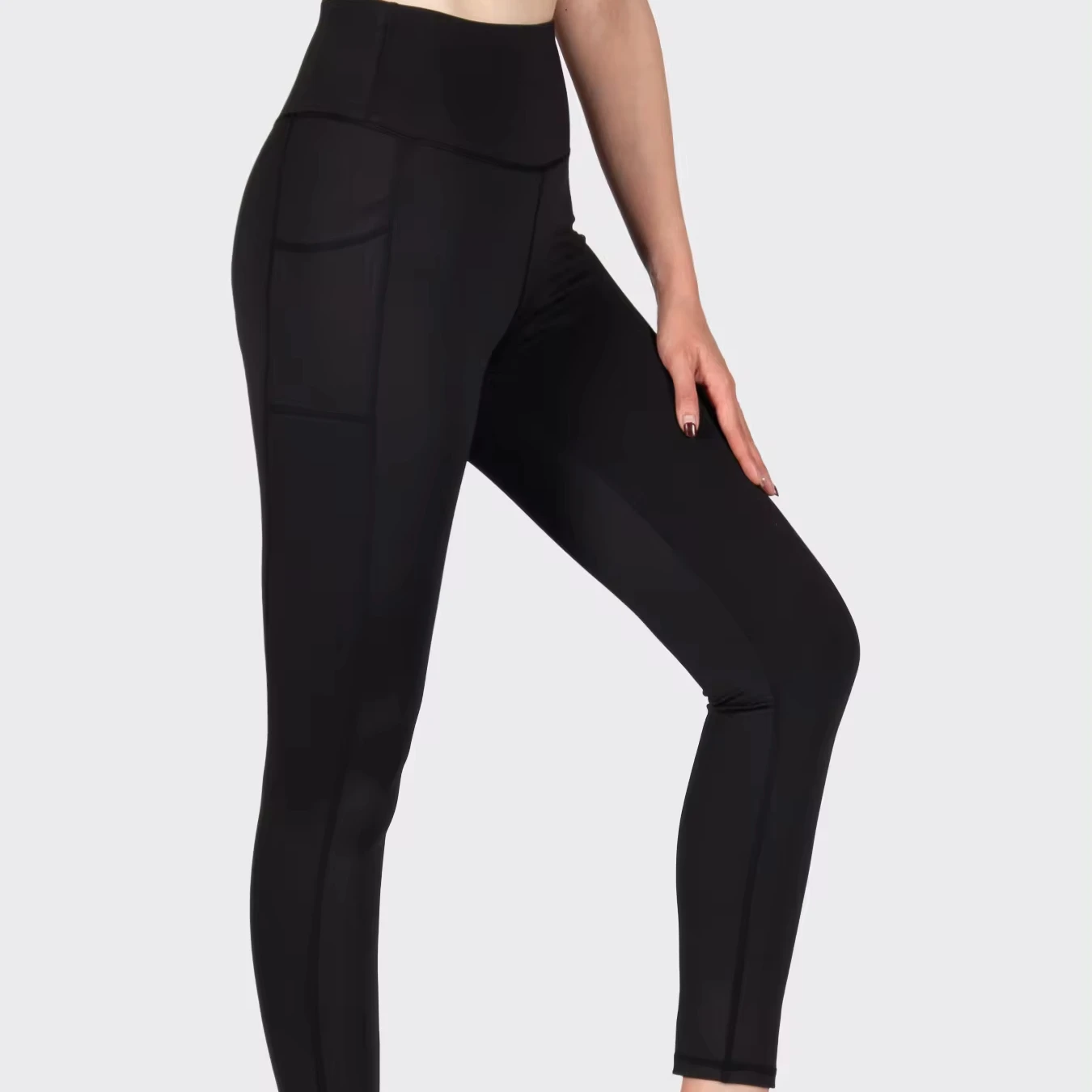 Wholesale New Arrivals Women's yoga wear, gym fitness workouts, slim fit yoga pants leggings with pockets 2 pieces in a set