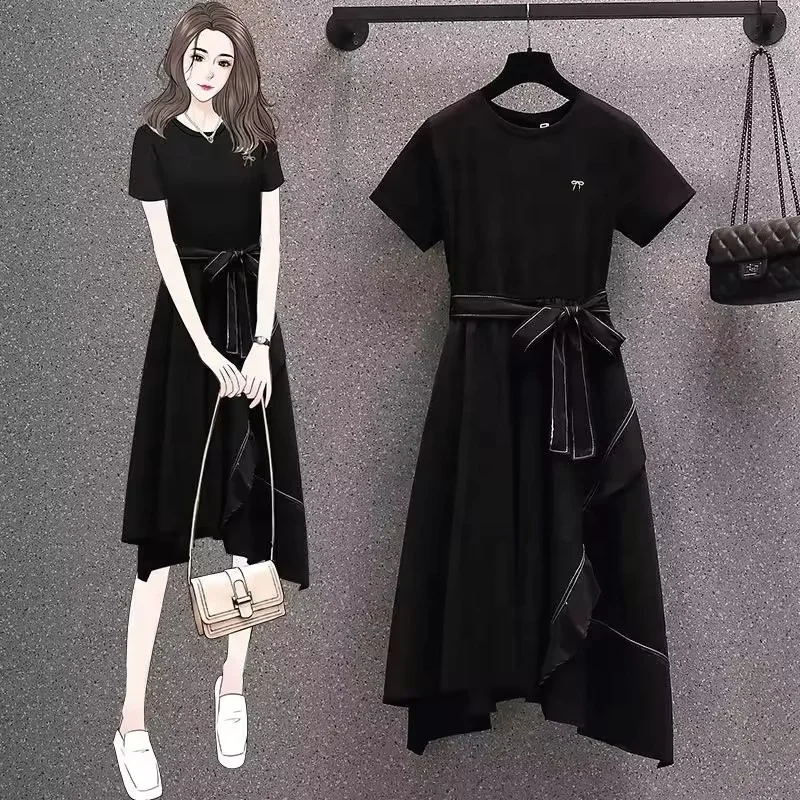 High Quality Sweet Midi Dress For Women Puff Sleeve Empire Lace Dresses Ladies Elegant Dresses Clothes Women