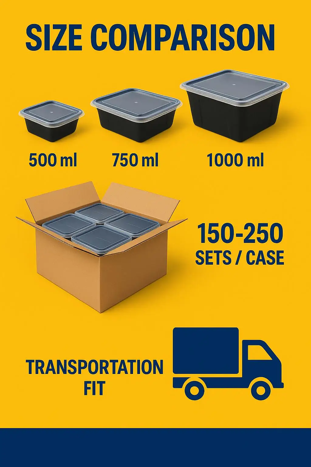 Convenient Disposable Plastic Lunch Box and Bowl for Takeaway Easy Disposal Plastic Packaging - detail 5
