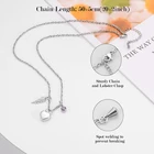 Heart Heart Necklaces Birthstone Angel Wing Cremation Jewelry Mini Heart Necklace Pendant