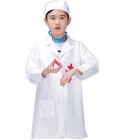 Uniformes White Coat New Arrival White Hospital Doctor Uniformes Polyester Kids Lab Coat From China