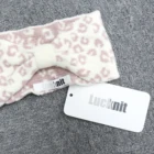 Leopard Headband Warm Headband Custom Leopard Jacquard Stretch Cozy Soft Winter Warm Designer Headwrap Knitted Headband