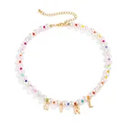Black Pearl Necklace Fashion18k Gold Plated Name Black Cool Girl Magic Cultured Pearl Beads Necklace