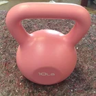 Competition High Quality Factory Fitness Wholesale Custom Cast 10kg Competition PE Cement Kettlebell