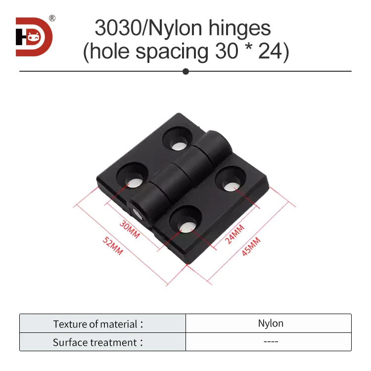 Aluminum Profile Nylon Hinges 3030/3040/4040 Hardware Electrical Cabinet Electrical Box Hinges Source Factory factory