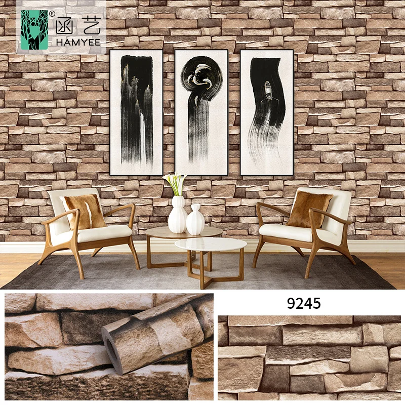 product factory price wholesale pvc modern brick peel  stick 3d wallpaper self adhesive contact paper for home decoration-59