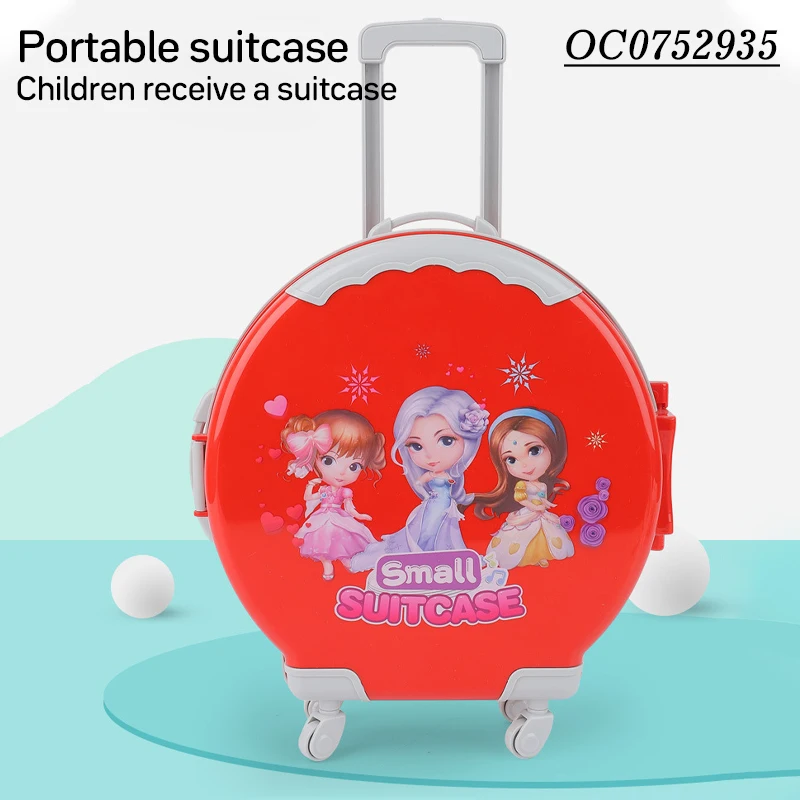 Newest mini draw-bar box mini plastic suitcase plastic toy suitcase