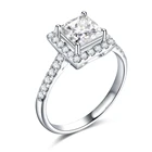 Diamond Ring Fashion 18K Platinum Diamond Ring Romantic Engagement Wedding Ring Lady Mosanet Ring