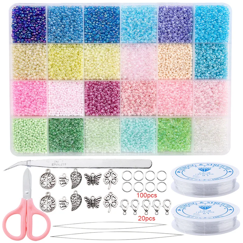 24-grid soft ceramic chip set soft ceramic beads PVC clay soft clay chip letter style Diy jewelry accessories and parts