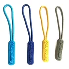 Zipper Pull Zipper Zipper Bulk Decorative Custom Made Silicone Rubbery Zipper Puller Cord String Pull