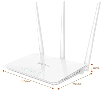 Tenda F3 Router High Quality and 300Mbps 2.4GHz WiFi Router with 5dBi Antenna and English Software for Fiber Optic Equipment