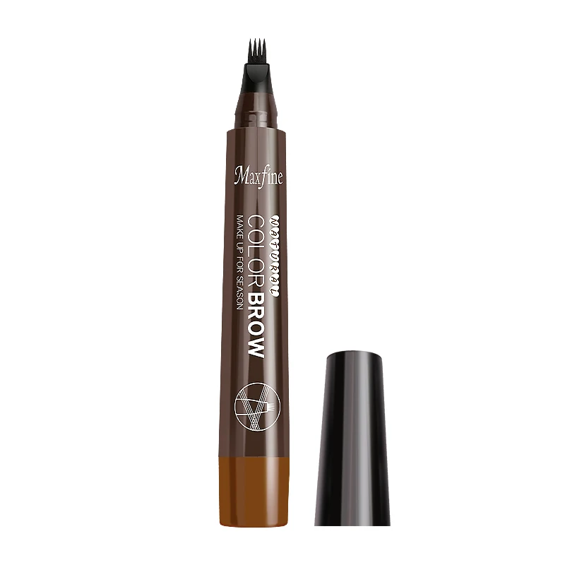 4 Tip Fork Liquid Eyebrow Pen Durable Tattoo Pen Brow Pencil