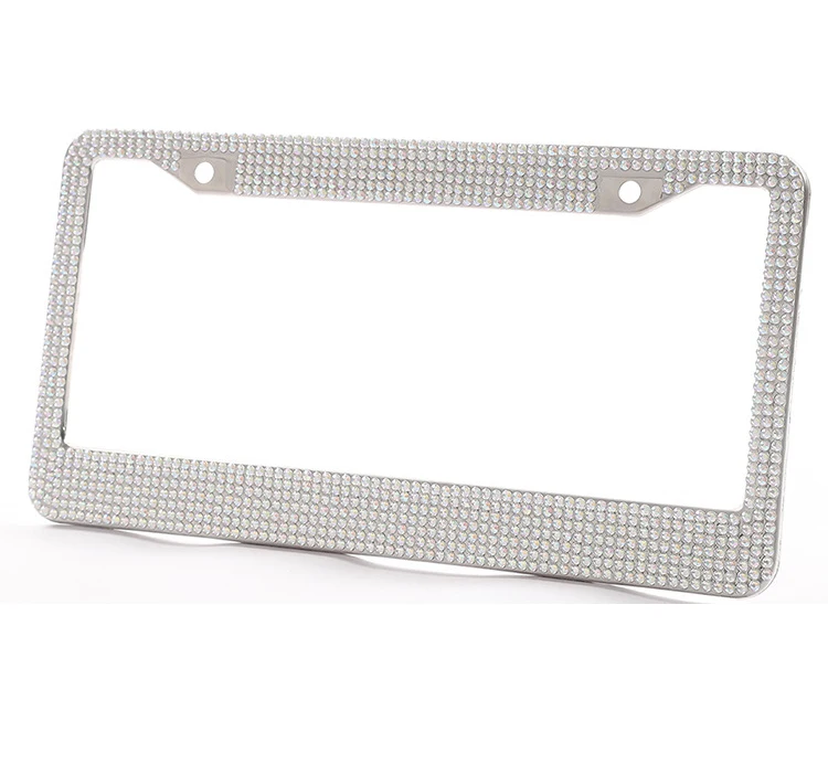 diamond car plate frame