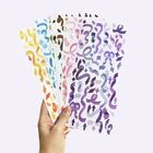 Glitter Sticker Stickers Adhesive Holographic Glitter Sticker Printed Custom Sparkle Laminated Vinyl Stickers Sheet